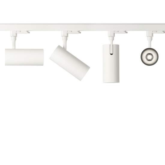 Proiettore Cilindrico Smile Alluminio Bianco Led 30W 3000K Luce Calda Cri90 24° 189710