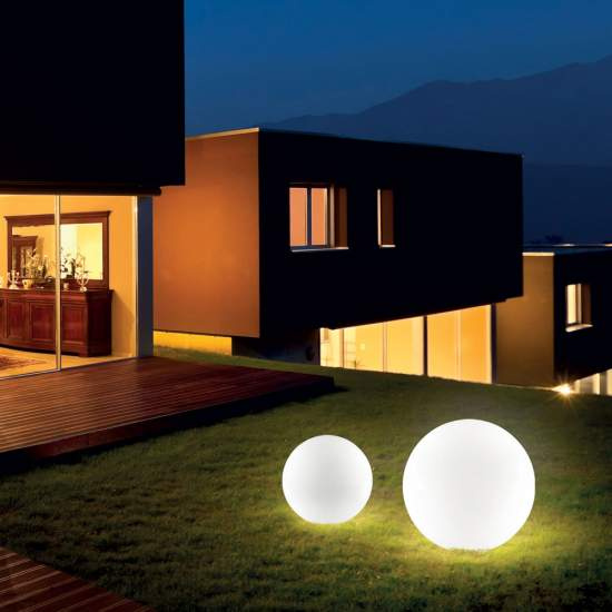 Piantana Moderna Sole Materie Plastiche Bianco 1 Luce E27 D50Cm 191614