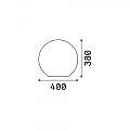 Piantana Moderna Sole Materie Plastiche Bianco 1 Luce E27 D40Cm 191621