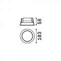 Faretto A Incasso Basic Fi Alluminio Bianco Led 10W 3000K Luce Calda 193458