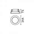 Faretto A Incasso Basic Fi Alluminio Bianco Led 15W 3000K Luce Calda 193465