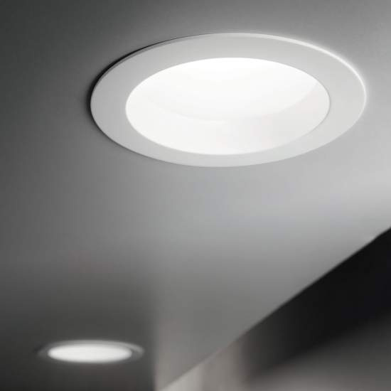 Faretto A Incasso Basic Fi Alluminio Bianco Led 15W 3000K D14,4Cm 193526