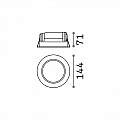 Faretto A Incasso Basic Fi Alluminio Bianco Led 15W 3000K D14,4Cm 193526