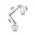 Lampada Da Scrivania-Ufficio Moderna Sally Metallo Bianco 1 Luce E27 193946