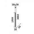 Sospensione Suqare Moderna Ultrathin Metallo Nero Led 11,5W 3000K D100 194196