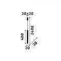 Sospensione Square Moderna Ultrathin Metallo Cromo Led 11,5W 3000K D40 194202