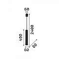 Sospensione Moderna Look Vetro Trasparente 1 Luce Gu10 7W 3000K Luce Calda 194806