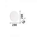 Applique Moderna Cover Alluminio Bianco Led 11W 3000K Luce Calda D20Cm 195711