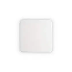 Applique Moderna Cover Alluminio Bianco Led 9,5W 3000K Luce Calda Quadr.