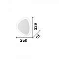 Applique Moderna Gingle Metallo Bianco Led 26W 3000K Luce Calda 196206