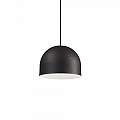 Sospensione Industrial-Minimal Tall Metallo Nero 1 Luce E27 196787