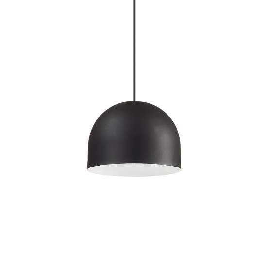 Sospensione Industrial-Minimal Tall Metallo Nero 1 Luce E27 196787