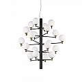 Sospensione Contemporanea Copernico Metallo Nero 20 Luce 3W 3000K Luce Calda 197333