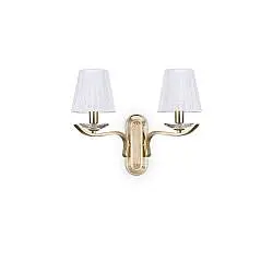 Applique Classica Pegaso Metallo Ottone 2 Luci E14