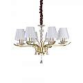 Lampadario Classico Pegaso Metallo Ottone 8 Luci E14 197739