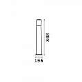 Piantana Moderna Atena Materie Plastiche Grigio 1 Luce E27 198637