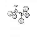Plafoniera Contemporanea Nodi Metallo Cromo 5 Luci E14 200484