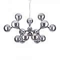 Sospensione Contemporanea Nodi Metallo Cromo 15 Luci E14 200491