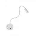 Applique Moderna Focus-2 Metallo Bianco Led 3,5W 3000K Luce Calda 203171
