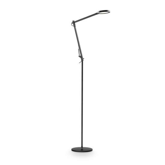 Piantana Moderna Futura Alluminio-Materie Plastiche Nero Led 12,5W 4000K 204949