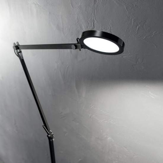 Piantana Moderna Futura Alluminio-Materie Plastiche Nero Led 12,5W 4000K 204949