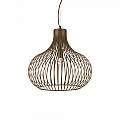 Sospensione Industrial-Minimal Onion Metallo Coffee 1 Luce E27 D47Cm 205304