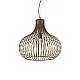 Sospensione Industrial-Minimal Onion Metallo Coffee 1 Luce E27 D47Cm
