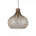 Sospensione Industrial-Minimal Onion Metallo Coffee 1 Luce E27 D59Cm 205311
