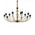 Sospensione Contemporanea Vanity Metallo Oro 15 Luci E14 206639