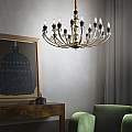Sospensione Contemporanea Vanity Metallo Oro 15 Luci E14 206639