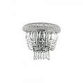 Applique Classica Dubai Metallo-Cristallo Cromo 2 Luci E14 207155