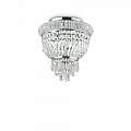 Plafoniera Classica Dubai Metallo-Cristallo Cromo 3 Luci E14 207162