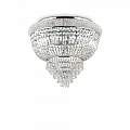 Plafoniera Classica Dubai Metallo-Cristallo Cromo 6 Luci E14 207186