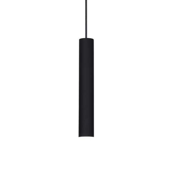 Sospensione Industrial-Minimal Tube Alluminio Nero Led 9W 3000K D4Cm 211466