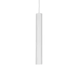 Sospensione Industrial-Minimal Tube Alluminio Bianco Led 9W 3000K D6Cm