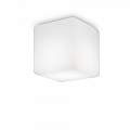 Plafoniera Moderna Luna Alluminio Bianco 1 Luce E27 213194