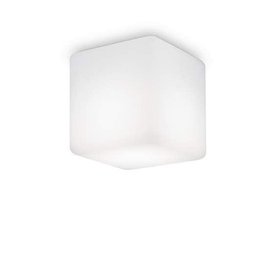Plafoniera Moderna Luna Alluminio Bianco 1 Luce E27 213194