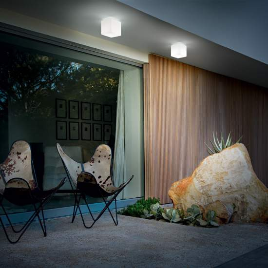 Plafoniera Moderna Luna Alluminio Bianco 1 Luce G9 3W 3000K Luce Calda 213200