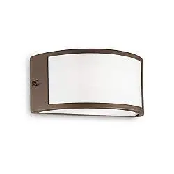 Applique Moderna Rex-1 Alluminio-Materie Plastiche Coffee 1 Luce E27