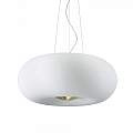 Sospensione Moderna Arizona Vetro Bianco 5 Luci Gx53 9W 3000K Luce Calda 214481