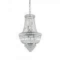 Lampadario Classico Dubai Metallo-Cristallo Cromo 10 Luci E14 215969