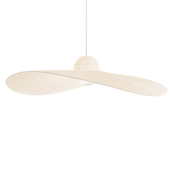 Sospensione Contemporanea Madame Tessuto Avorio 1 Luce E27 219875