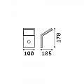 Applique Moderna Style Alluminio Antracite Led 9,5W 4000K Luce Naturale 221519