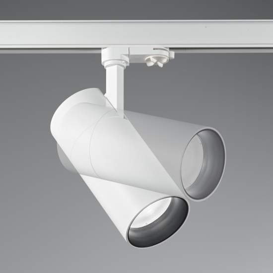 Proiettore Cilindrico Quick Alluminio Bianco Led 28W 3000K On-Off Cri80 222615