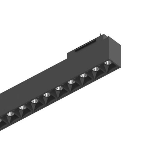 Sistema Binario Arca Accent Alluminio Nero Led 29W 4000K Luce Naturale 223018