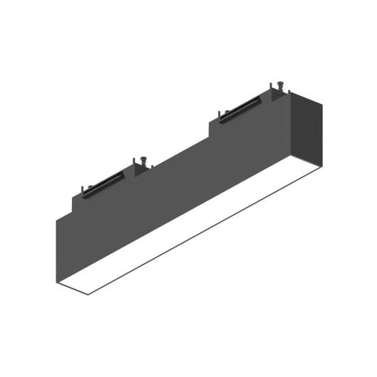 Sistema Binario Piatto Arca Metallo Nero Led 13W 4000K Luce Naturale 223025