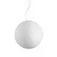 Sospensione Moderna Carta Metallo Bianco 1 Luce E27 D50Cm