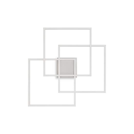 Plafoniera Moderna Frame Metallo Bianco Led 35W 3000K Luce Calda 230702