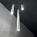 Plafoniera Moderna Look Metallo Bianco 1 Luce 7W 3000K Luce Calda H75Cm 233352
