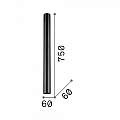 Plafoniera Moderna Look Metallo Bianco 1 Luce 7W 3000K Luce Calda H75Cm 233352